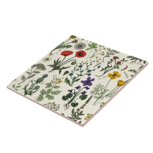 Wildflowers collage タイル (側面)