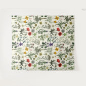 Wildflowers collage タペストリー (正面(横))