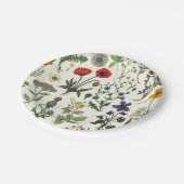 Wildflowers collage ペーパープレート (アングル)