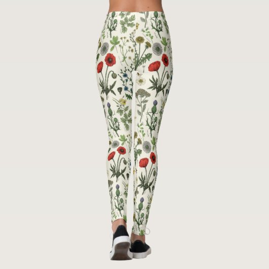 Wildflowers collage レギンス (裏面)