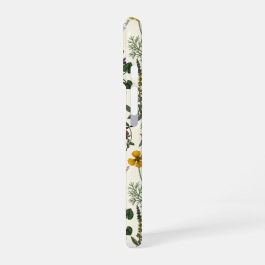 Wildflowers collage iPhone 16ケース (左側面)