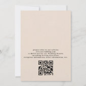 Wildflowers Colorful Rustic Chic QR Code Wedding 招待状 (裏面)
