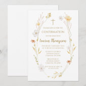 Wildflowers Confirmation Invitation  招待状 (正面/裏面)