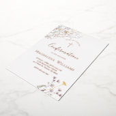 wildflowers | Confirmation Invitation 箔招待状 (回転した状態)