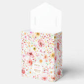 Wildflowers Elegant Boho Blush Floral Wedding フェイバーボックス (オープン)