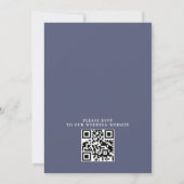 Wildflowers Elegant Modern Budget QR Code Wedding 招待状 (裏面)