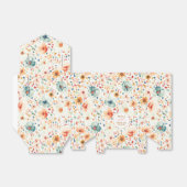 Wildflowers Elegant Romantic Boho Floral Wedding フェイバーボックス (折り畳みなし)