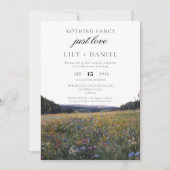 Wildflowers Elopement  Wedding Reception Photo 招待状 (正面)