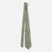 Wildflowers Faux Silk | イングリッシュガーデンの紳士用 ネクタイ (裏面)
