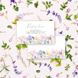 Wildflowers floral - 結婚式前＋シャワーパーティー エンクロージャーカード