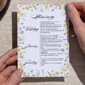 Wildflowers Floral Bachelorette Party 招待状