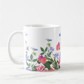 Wildflowers Floral, Botanical Garden, Colorful gif コーヒーマグカップ (左)