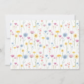 Wildflowers Floral Botanical Note Card ノートカード (正面)