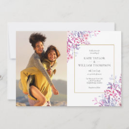 Wildflowers Floral Botanical Photos 結婚式 招待状