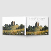 Wildflowers Floral Castle Watercolor Wedding ゲストブック (全面)