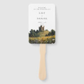 Wildflowers Floral Castle Wedding Program ハンドファン (正面)
