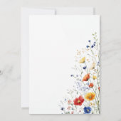 Wildflowers Floral Celebration of Life Funeral 招待状 (裏面)