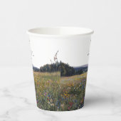 Wildflowers Floral Meadow Wedding 紙コップ (左)