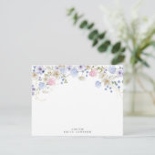 Wildflowers Floral Note Card 招待状 (スタンド正面)