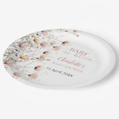 wildflowers floral paper plates template ペーパープレート (アングル)