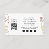 Wildflowers Floral Salon Hair Stylist Makeup 名刺 (裏面)