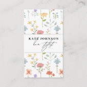 Wildflowers Floral Salon Hair Stylist Makeup 名刺 (正面)