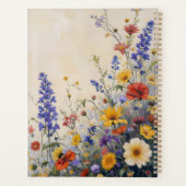 Wildflowers Floral Spiral-bound Botanical プランナー手帳 (裏面)