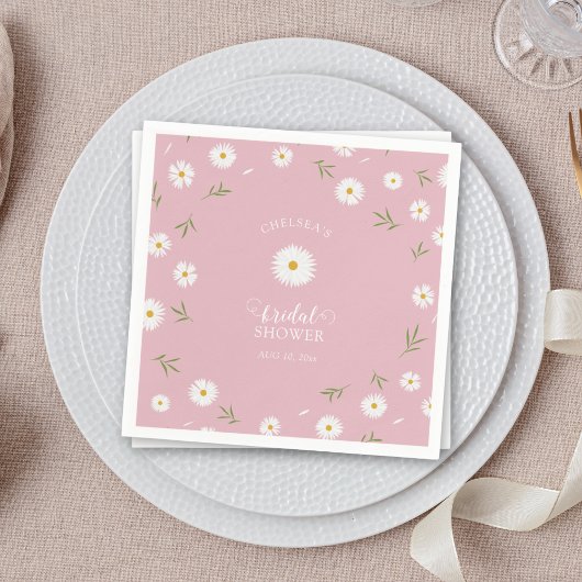 Wildflowers Foliage Greenery Garden Bridal Shower スタンダードカクテルナプキン