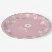 Wildflowers Foliage Greenery Garden Bridal Shower ペーパープレート (アングル)