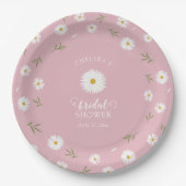 Wildflowers Foliage Greenery Garden Bridal Shower ペーパープレート (正面)