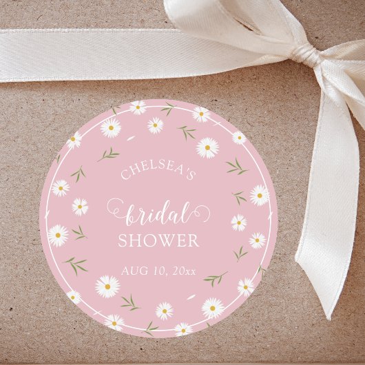 Wildflowers Foliage Greenery Garden Bridal Shower ラウンドシール