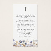 Wildflowers Forever In Our Hearts プレイカード (裏面)