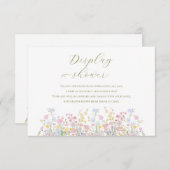 Wildflowers Garden Bridal Display Shower エンクロージャーカード (正面/裏面)