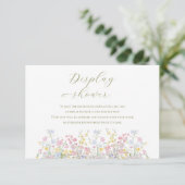 Wildflowers Garden Bridal Display Shower エンクロージャーカード (スタンド正面)