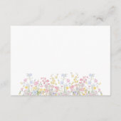 Wildflowers Garden Bridal Display Shower エンクロージャーカード (裏面)
