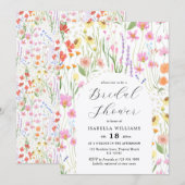 Wildflowers Garden Bridal Shower Invitation 招待状 (正面/裏面)