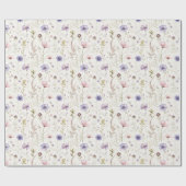 Wildflowers Garden Nature Gift Wrapping Paper ラッピングペーパー (フラット)