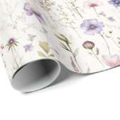 Wildflowers Garden Nature Gift Wrapping Paper ラッピングペーパー (ロールコーナー)