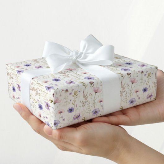 Wildflowers Garden Nature Gift Wrapping Paper ラッピングペーパー