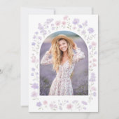 Wildflowers Graduation Photo Invitation 招待状 (正面)