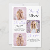 Wildflowers Graduation Photo Invitation 招待状 (裏面)