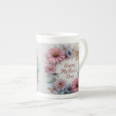Wildflowers Happy Mother's Day ボーンチャイナマグカップ (正面右)