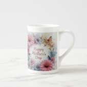 Wildflowers Happy Mother's Day ボーンチャイナマグカップ (右)