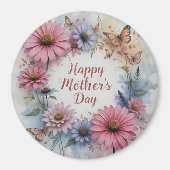 WildFlowers Happy Mother's Day マグネット (正面)