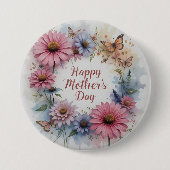 Wildflowers Happy Mother's Day 缶バッジ (正面)