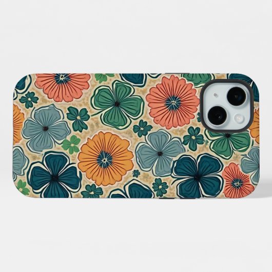 Wildflowers Harmonious Tones iPhoneケース (裏面横)