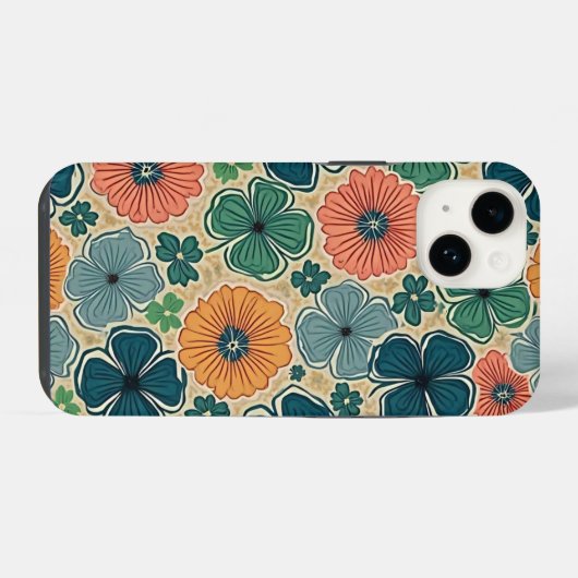 Wildflowers Harmonious Tones iPhoneケース (裏面横)