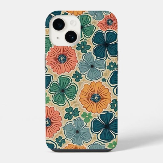 Wildflowers Harmonious Tones iPhoneケース (裏面)