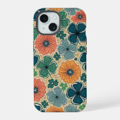 Wildflowers Harmonious Tones iPhone 15ケース (裏面)