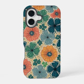 Wildflowers Harmonious Tones iPhone 16ケース (裏面)
